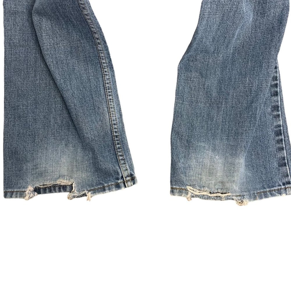 Mens Levis 514 Denim Jeans 33 x 32 Med Wash Slim Fit Straight Leg 5 Pockets - Picture 5 of 6